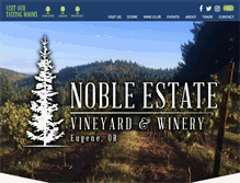 Tablet Screenshot of nobleestatewinery.com